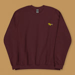 Load image into Gallery viewer, Fortune Cookie Embroidered Sweatshirt - Ni De Mama Chinese - Inspired Clothing | Maroon , S
