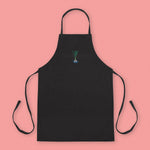 Load image into Gallery viewer, Green Onion Embroidered Apron - Ni De Mama Chinese Clothing
