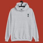 Load image into Gallery viewer, Green Onion Embroidered Hoodie - Ni De Mama Chinese - Inspired Clothing | Heather Grey , S
