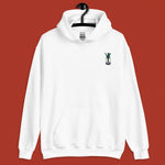 Load image into Gallery viewer, Green Onion Embroidered Hoodie - Ni De Mama Chinese - Inspired Clothing | White , S

