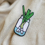 Load image into Gallery viewer, Green Onion Embroidered Patch - Ni De Mama Chinese Clothing
