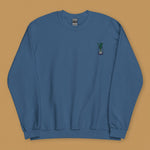 Load image into Gallery viewer, Green Onion Embroidered Sweatshirt - Ni De Mama Chinese Clothing

