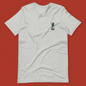 Green Onion Embroidered T-Shirt - Shop Ni De Mama Clothing