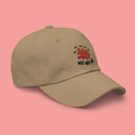 Load image into Gallery viewer, Ha Ha Ha (Shrimp) Embroidered Cap - Ni De Mama Chinese - Inspired Clothing | Khaki ,
