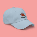 Load image into Gallery viewer, Ha Ha Ha (Shrimp) Embroidered Cap - Ni De Mama Chinese - Inspired Clothing | Baby Blue ,
