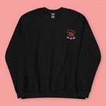 Load image into Gallery viewer, Ha Ha Ha (Shrimp) Embroidered Sweatshirt - Ni De Mama Chinese Clothing
