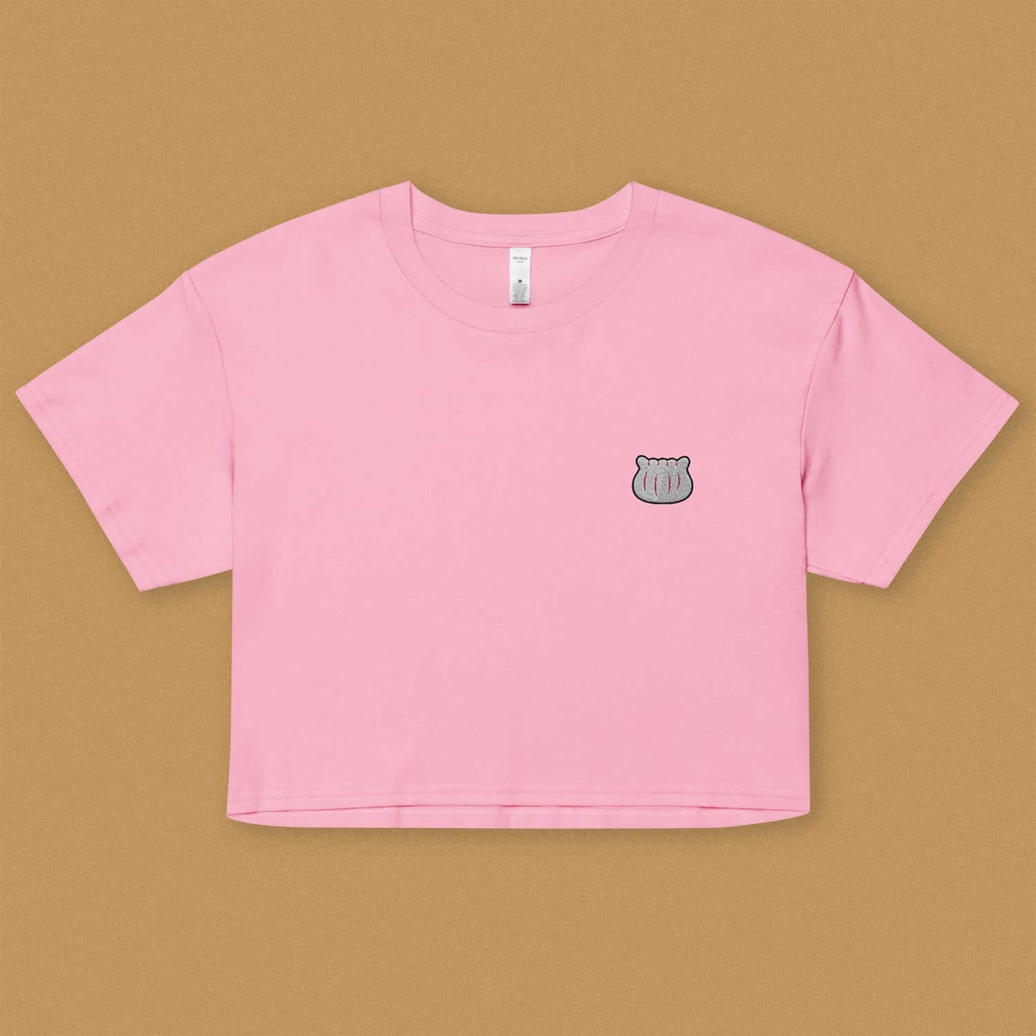 Har Gow Embroidered Crop T-Shirt - Ni De Mama Chinese Clothing