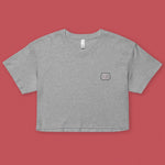 Load image into Gallery viewer, Har Gow Embroidered Crop T-Shirt - Ni De Mama Chinese Clothing
