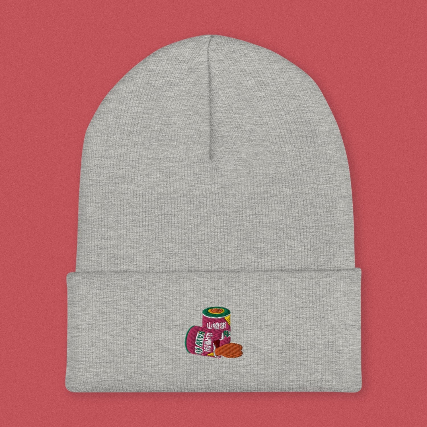 Haw Flakes Embroidered Beanie - Ni De Mama Chinese Clothing