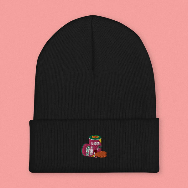 Haw Flakes Embroidered Beanie - Ni De Mama Chinese Clothing