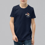 Load image into Gallery viewer, Ho Ho Ho Embroidered Kids T-Shirt - Ni De Mama Chinese Clothing
