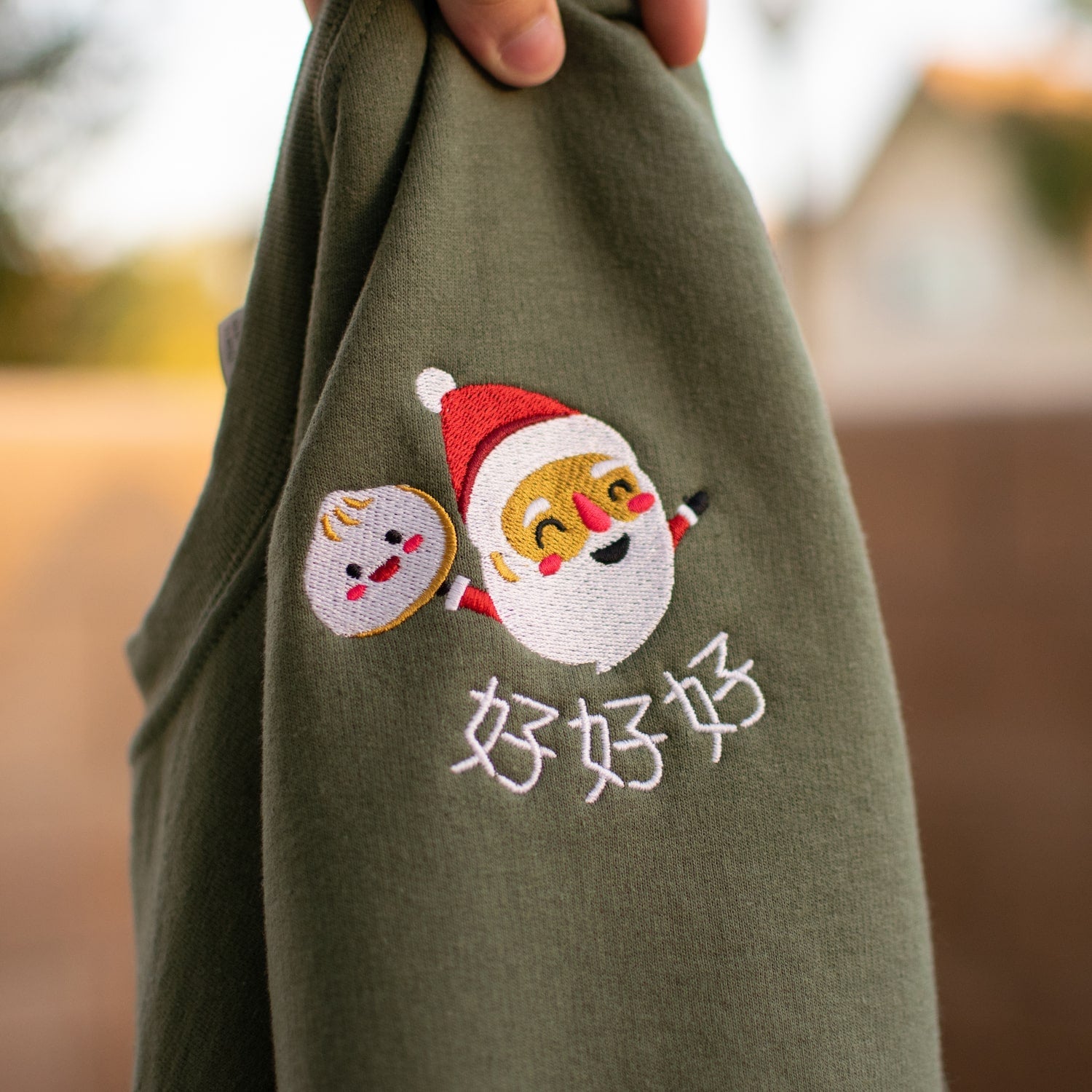 Mama | Christmas Sweatshirt Ho Embroidered Ni De Ho Shop Ho