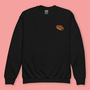 Hot Dog Bun Embroidered Kids Sweatshirt - Ni De Mama Chinese Clothing