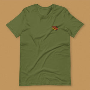 Hot Dog Bun Embroidered T-Shirt - Ni De Mama Chinese Clothing