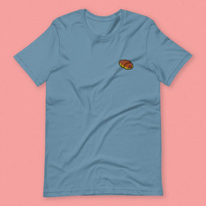 Hot Dog Bun Embroidered T-Shirt - Ni De Mama Chinese Clothing