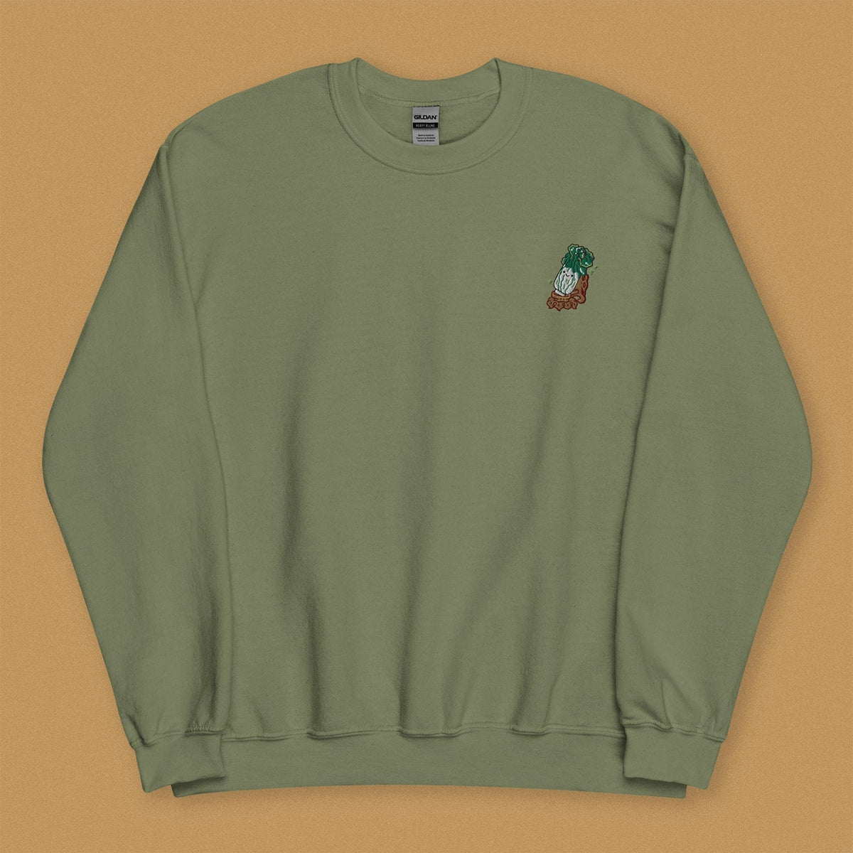 Jadeite Cabbage (Bok Choy) Embroidered Sweatshirt | Shop Now – Ni De Mama