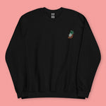 Load image into Gallery viewer, Jadeite Cabbage (Bok Choy) Embroidered Sweatshirt - Ni De Mama Chinese Clothing
