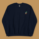 Load image into Gallery viewer, Jadeite Cabbage (Bok Choy) Embroidered Sweatshirt - Ni De Mama Chinese Clothing
