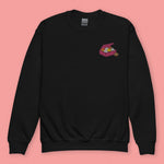 Load image into Gallery viewer, Let&#39;s Get This Bread Embroidered Kids Sweatshirt - Ni De Mama Chinese Clothing
