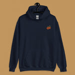 Load image into Gallery viewer, Mandarin Orange Embroidered Hoodie - Ni De Mama Chinese Clothing
