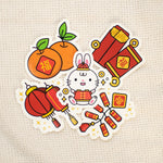 Load image into Gallery viewer, Mandarin Orange Vinyl Sticker - Ni De Mama Chinese Clothing
