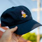 Load image into Gallery viewer, Moon Rabbit Embroidered Cap - Ni De Mama Chinese Clothing
