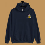 Load image into Gallery viewer, Moon Rabbit Embroidered Hoodie - Ni De Mama Chinese Clothing
