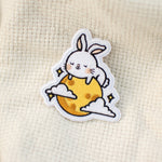 Load image into Gallery viewer, Moon Rabbit Embroidered Patch - Ni De Mama Chinese Clothing
