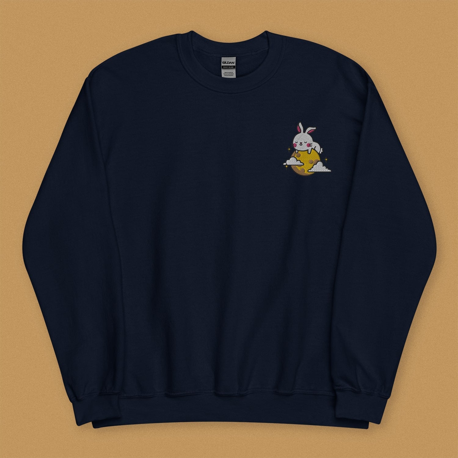Moon Rabbit Embroidered Sweatshirt - Ni De Mama Chinese Clothing