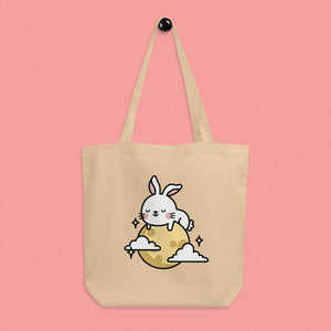 Moon Rabbit Tote Bag - Ni De Mama Chinese Clothing