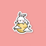 Load image into Gallery viewer, Moon Rabbit Vinyl Sticker - Ni De Mama Chinese Clothing
