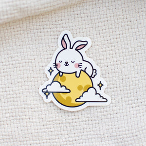 Moon Rabbit Vinyl Sticker - Ni De Mama Chinese Clothing