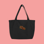 Load image into Gallery viewer, Mooncake Embroidered Large Tote - Ni De Mama Chinese Clothing
