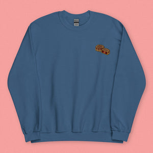 Mooncake Embroidered Sweatshirt - Ni De Mama Chinese Clothing