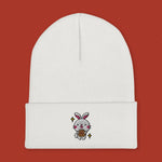 Load image into Gallery viewer, Mooncake Rabbit Embroidered Beanie - Ni De Mama Chinese Clothing
