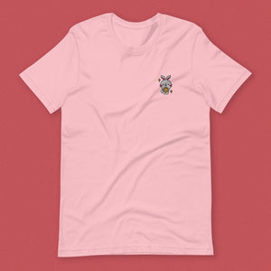 Mooncake Rabbit Embroidered T-Shirt - Ni De Mama Chinese Clothing