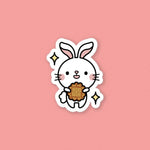 Load image into Gallery viewer, Mooncake Rabbit Vinyl Sticker - Ni De Mama Chinese Clothing
