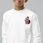 Load image into Gallery viewer, Panda Santa Embroidered Kids Sweatshirt - Ni De Mama Chinese Clothing

