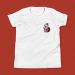 Load image into Gallery viewer, Panda Santa Embroidered Kids T-Shirt - Ni De Mama Chinese Clothing
