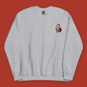 Panda Santa Embroidered Sweatshirt - Ni De Mama Chinese Clothing