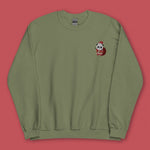 Load image into Gallery viewer, Panda Santa Embroidered Sweatshirt - Ni De Mama Chinese Clothing
