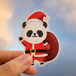 Load image into Gallery viewer, Panda Santa Vinyl Sticker - Ni De Mama Chinese Clothing
