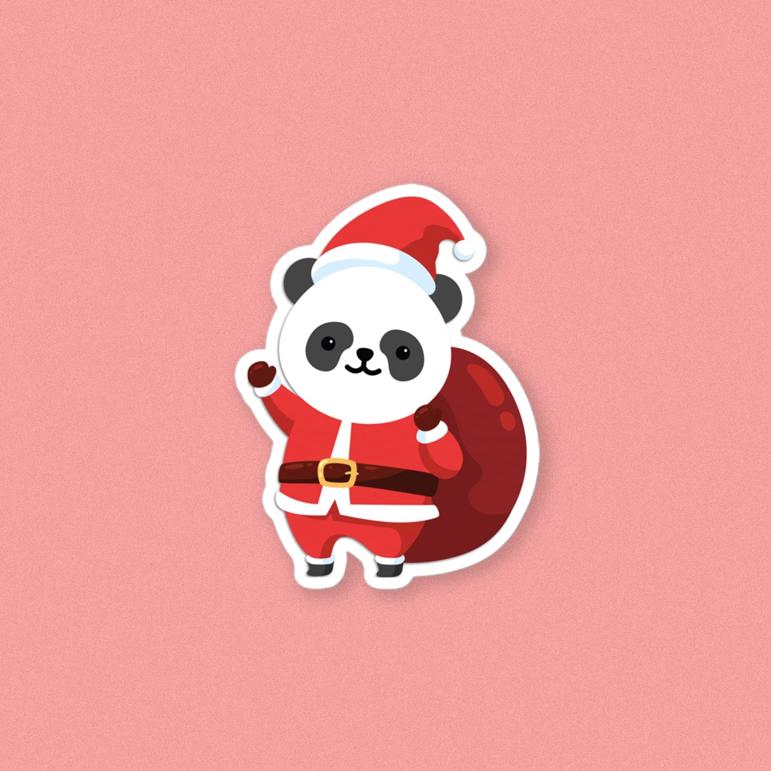 Panda Santa Vinyl Sticker - Ni De Mama Chinese Clothing