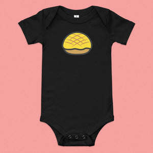 Pineapple Bun Baby Onesie - Ni De Mama Chinese - Inspired Clothing | Black , 3 - 6m