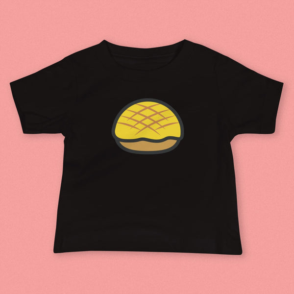 Pineapple Bun Baby T-Shirt - Ni De Mama Chinese - Inspired Clothing | Black , 6 - 12m