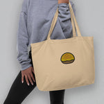 Load image into Gallery viewer, Pineapple Bun Embroidered Large Tote - Ni De Mama Chinese Clothing
