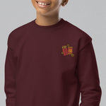 Load image into Gallery viewer, Red Envelope Embroidered Kids Sweatshirt - Ni De Mama Chinese Clothing
