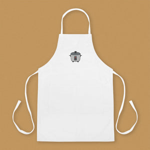 Rice Cooker Embroidered Apron - Ni De Mama Chinese Clothing