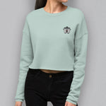 Load image into Gallery viewer, Rice Cooker Embroidered Crop Sweatshirt - Ni De Mama Chinese Clothing
