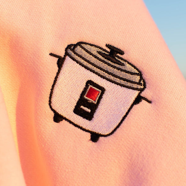 Rice Cooker Embroidered Hoodie - Ni De Mama Chinese Clothing